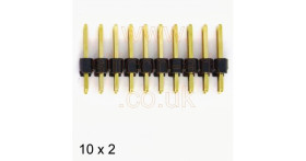 Pin header strip 10 x 2 2.54mm - Truconnect