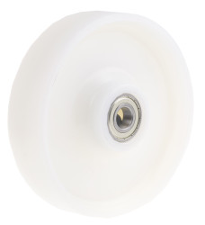 Kółko do wózka, Lite, Poliamid, Biały, obc.: 600kg, śred.: 200mm, szer.: 50mm