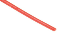 Przewód do urządzeń PTFE PTFE Czerwony, 25m 0,12 mm² 7/0,15 mm, 300 V, -75 → +200C, Ø 0.8mm, RS PRO BS3G210