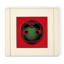 Gniazdo pojedyncze 2P+Z DATA z kluczem