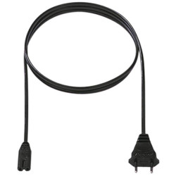 Bachmann 251.183 Current Mains Cable 1.5m Black Euro Plug 2.5A