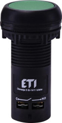 Napęd kompaktowy z guzikiem krytym i stykami NO+ NC, Zielony ECF-11-G 004771471