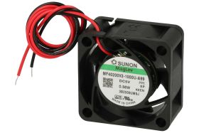 Wentylator; MF40200V2-1000U-A99; 40x40x20mm; magnetyczne Vapo; 5V; DC; 0,4W; 13,08m3/h; 21dB; 124mA; 6000RPM; 2 przewody; Sunon;