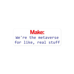 Metaverse Sticker (White) - Durable Vinyl