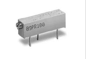 Potencjometr dostrojczy 100kΩ THT 0.75W 20 -zwoje Regulacja boczna 2,36 mm (metalowa śruba regulacyjna)