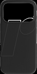 81644 Protective case, iPhone 17 Pro, soft-touch silicone, black