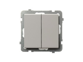 SONATA Wyłącznik podwójny krzyżowy kaszmirowy ŁP-19R/m/82 OSPEL