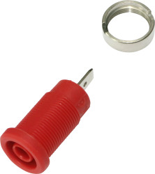 Gniazdo bananowe Żeński Wtykowa Czerwony 36A Electro PJP