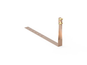 Uchwyt drutu odgromowego pod dachówkę z zaczepem skręcony L-330mm miedziany 11.2/Z/S CU /91103003/