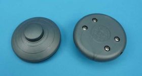 WYŁĄCZNIK OKRĄGŁY NOŻNY 2,5A/250V SILVER