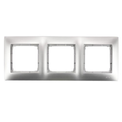 Ramka potrójna srebrna DR3/43 Kontakt Simon54