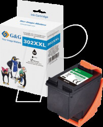 70360 Ink, black, 302XL, rebuilt, HP