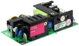 Open frame switching power supply, 15 VDC, 4.3 A, 65 W, TOP 60115