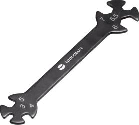 TOOLCRAFT TO-5693100 Klucz oczkowy podwójny Rozmiar klucza (metryczny) (tylko do tytułu) 3 - 8 mm