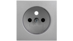 B.Kwadrat/B.7 Płytka Czołowa Gniazda Z/U Z Przesłonami Styków Aluminium...