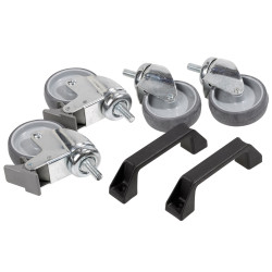 Raaco 112369 Handles &amp; Castors Two With Brake