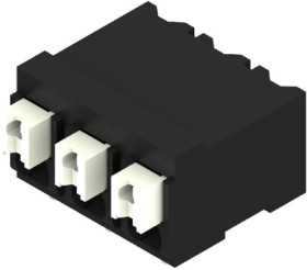 PCB terminal, 3 pole, pitch 5 mm, AWG 28-14, 12 A, spring-clamp connection, black, 1473780000
