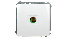 Simon Basic Gniazdo Antenowe Pojedyncze Końcowe Białe Bmak3.01/11