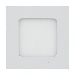 Plafon kwadratowy podtynkowy wpuszczany LED 6W 420lm 3000K IP20 biały barwa WW biała ciepła V-TAC VT-607SQ