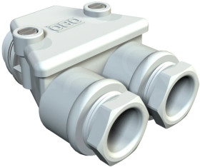 Dławik kablowy bliźniaczy M20x1,4/ 2x PG13,5 jasnoszary 113 M20 LGR 2024063 /5szt./