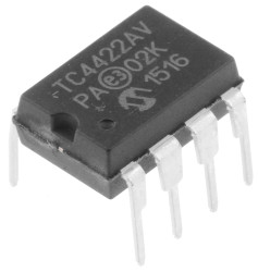 Sterownik bramki MOSFET 8-pinowy 10 A PDIP TC4422AVPA CMOS, TTL 18V