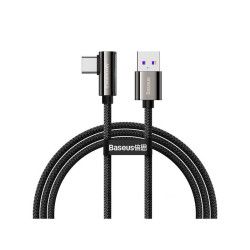 Kabel USB/USB-C 1m BASEUS Kątowy TYPE-C Black