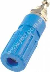 3250-BL Gniazdo laboratoryjne (aparatowe) izolowane 4mm, przyłącze lutowane, 30A, niebieskie, ELECTRO-PJP, 3250BL