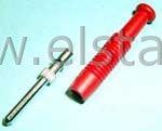 Wtyk banan mini czerwony MST 3 2mm
