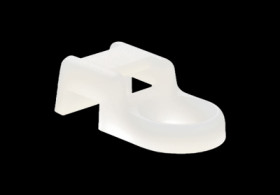 Mounting base, PA, natural, (L x W x H) 19.1 x 10 x 6.2 mm, BYB-5-12H0185