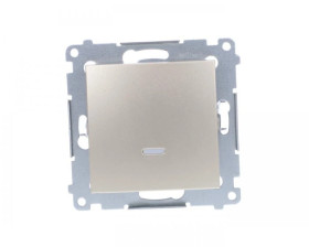 Simon 54 Łącznik jednobiegunowy, szybkozłącza, złoty mat DW1ZL.01/44