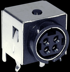 Power DIN panel jack, 4-pin