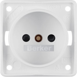 Integro Flow Gniazdo b/u z przesłonami styków biały mat 961942502