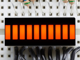 10 Segment Light Bar Graph LED Display - Amber (KWL-R1025UAB)