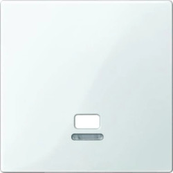 Merten System M Płytka centralna łącznika cięgnowego z okienkiem sygnalizacyjnym biały polarny MTN3380-0319