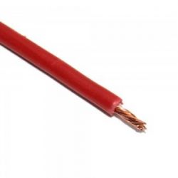 Przewód silikonowy miedź 1mm2 czerwony elastyczny giętki