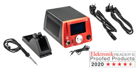 Stacja lutownicza RS PRO 1-wyjściowa Lutowanie 75W Lutowanie Wtyczka europejska, Brytyjska 500°C 75W