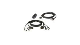 Aten 2L-7D02udx3 Usb Dvi-D Dual Link Dual Display Secure Kvm Kabel Set