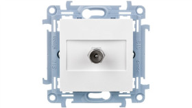 Simon 10 Gniazdo Antenowe Pojedyncze Końcowe Biały Cak1.01/11