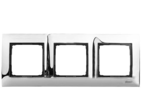 Simon 54 Premium Ramka potrójna metalowa chrom DR3/63