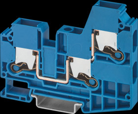 1329605 Feed-through terminal block XTV Push-X, 10 mm² - blue