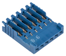 Obudowa złącza 6-pinowe -rzędowe raster: 2.54mm TE Connectivity Żeński Montaż na kablu AMPMODU HE14 Gniazdo wtykowe