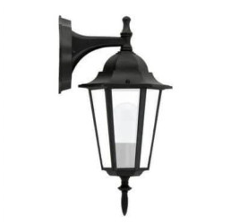 Kinkiet Ogrodowy Lampa Elewacyjna LIGURIA-LT dół 1xE27 Czarna - GOLDLUX