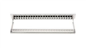 Patch Panel Pusty 19 Cali 48X1u Keystone 1U Czarny (Ral 9005) Dn-91424
