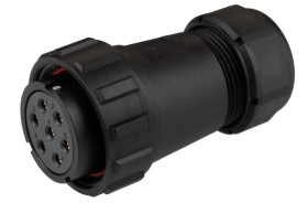 Złącze wielostykowe przemysłowe 7-pinowe Montaż na kablu Wtyczka RS PRO
