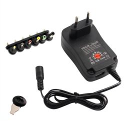 Wielofunkcyjny zasilacz 3-12V/30W USB oraz wtyk DC EU