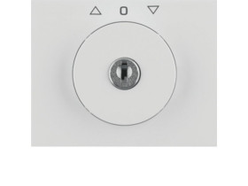 BERKER K.1 Płytka czołowa z kluczykiem do wyłącznika żaluzjowego obrotowego biały 1079710900 HAGER