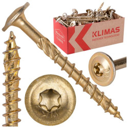 Wkręty ciesielskie z łbem podkładkowym i gniazdem WKCP TX 8,0x80 Wkręt-met /50szt/