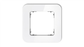 Icon Ramka Uniwersalna Pojedyncza Zaokrąglona - Efekt Szkła (Ramka: Biała...