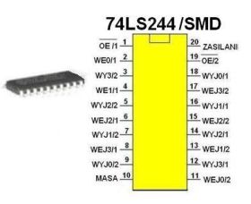 Układ cyfrowy 74LS244/SMD