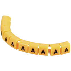 TruComponents 40987 Pre-printed Cable marker A OD 3-3.60mm